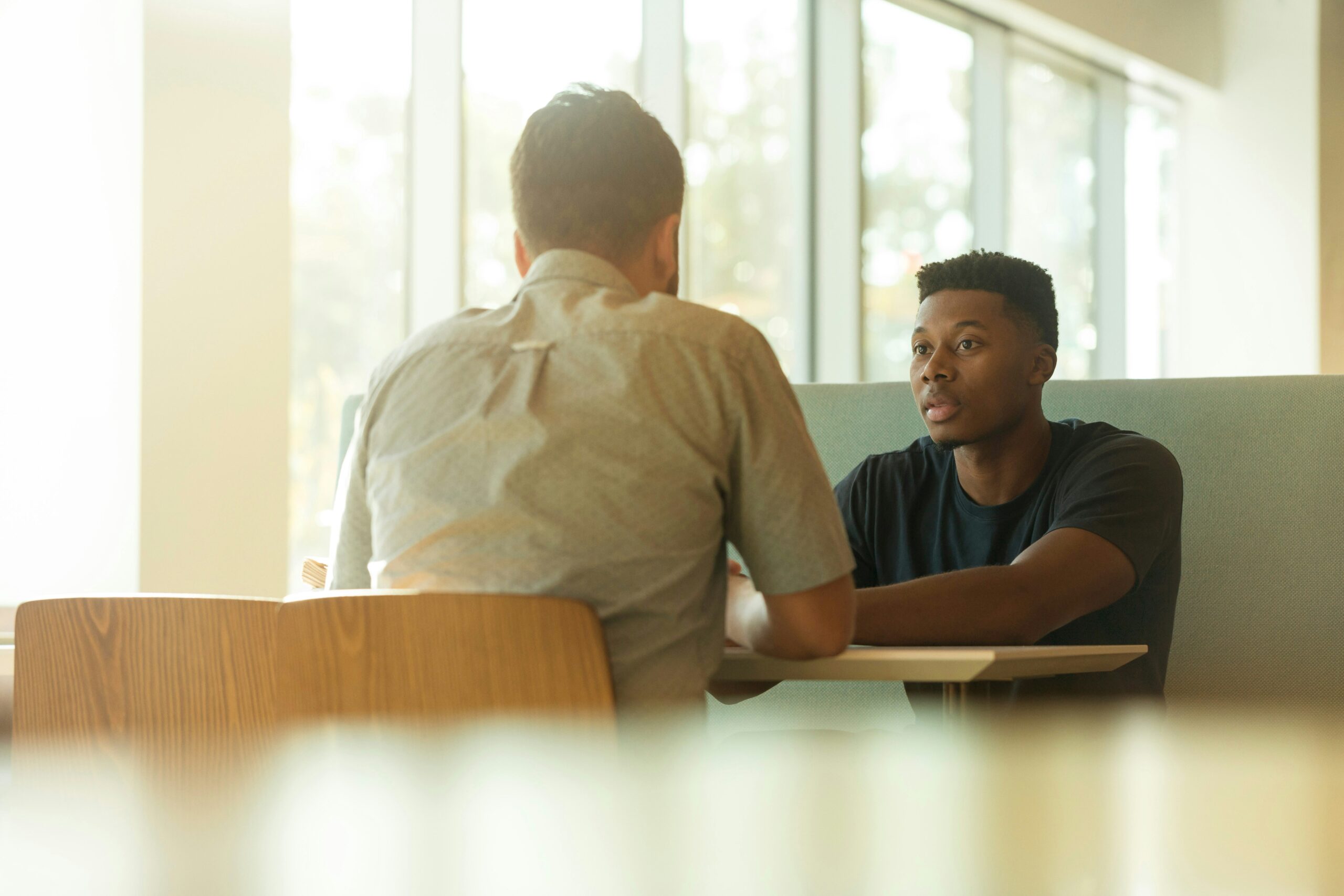 People talking in a meeting